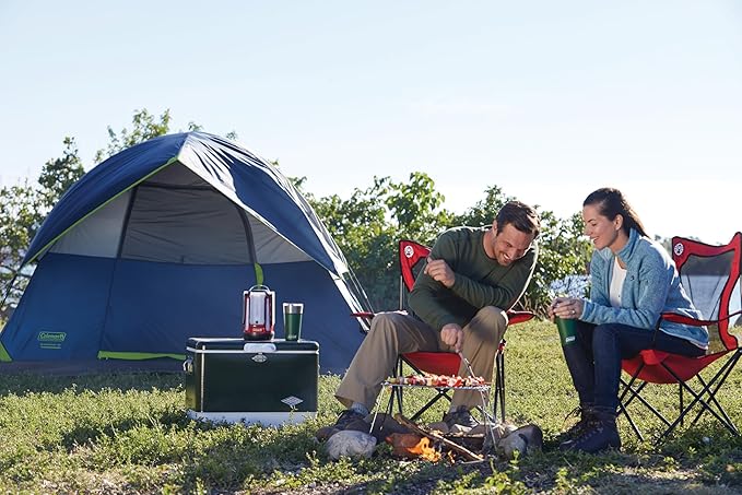 Coleman Sundome キャンプテント レインフライ付き、2/3/4/6人用、10分で設営、キャンプ、フェスティバル、裏庭、お泊り会などに最適な耐候性シェルター