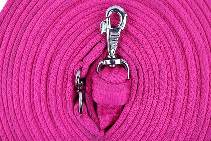 Premium Horse Training Super Soft Grip Swivel Lunge Line with Rubber Stopper with 6 Month Warranty and Replaceable Snap
