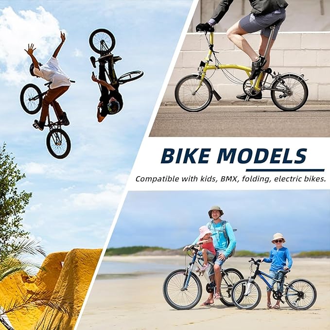 2PCS 16/18/20x1.95/2.125Inch BMX Bike Tires with Inner Tubes with Tyre Levers 16/18/20 1.95/2.125Inch Resistant Tyres Street Park Dirt Riding Racing Freestyle