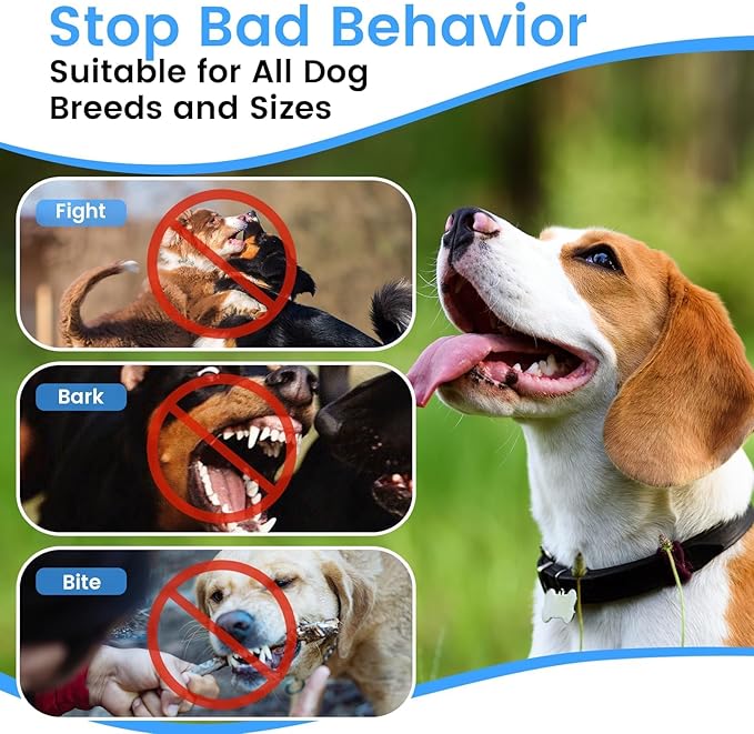 Dog Bark Deterrent Devices,Multi-Functional Anti Barking Device for Dogs Up to 30 Ft Effective Control Range,3 Modes & LED Light Dog Barking Silencer for All Small & Medium Dogs