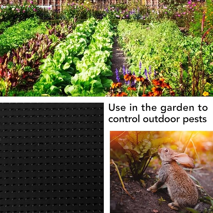RESILIA Furniture Protector Pet Deterrent Tiles - Pet-Free Training Mat, for Cats, Dogs, Rabbits, Indoor and Outdoor Use, Black, 21 Inches x 19 Inches, 4 Pack