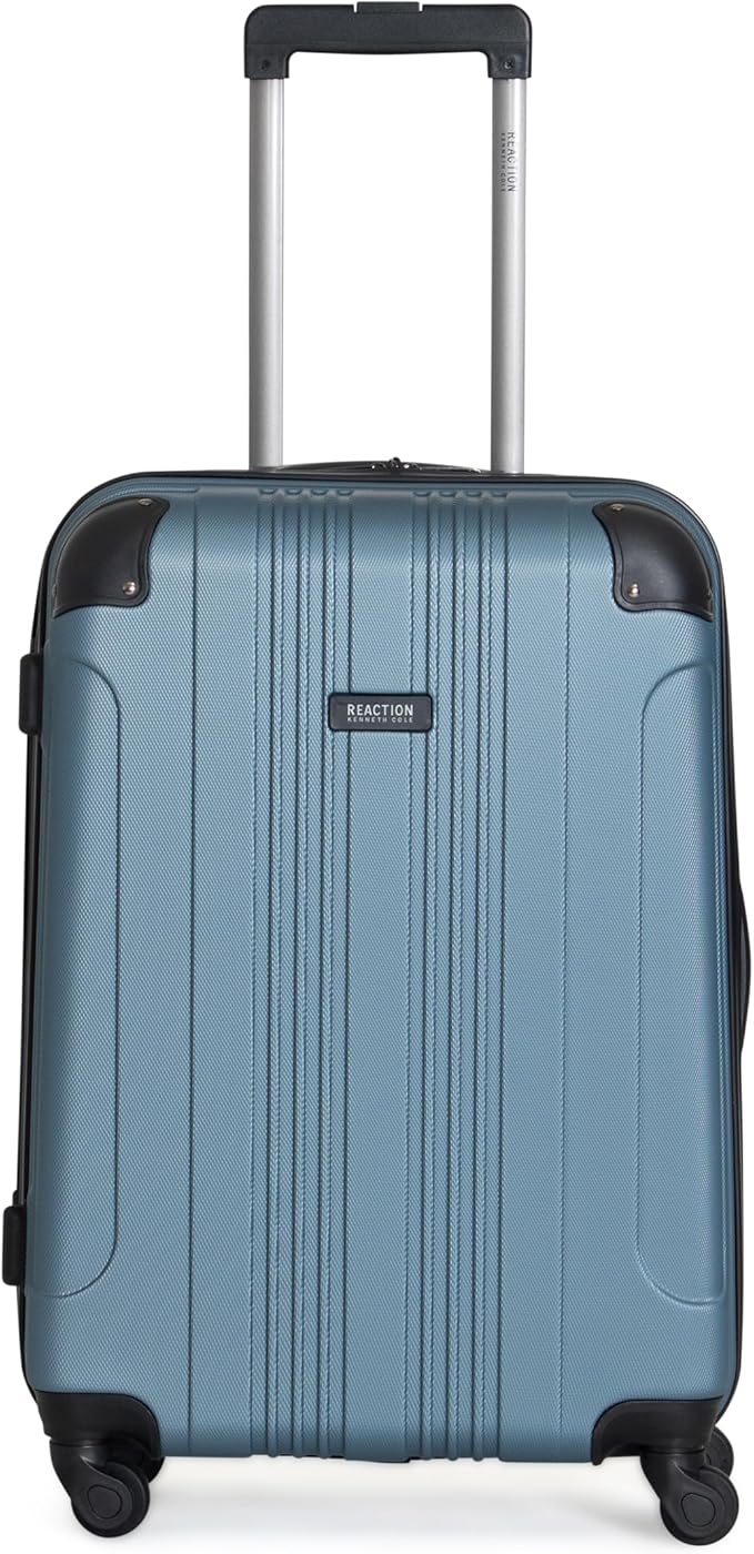 Kenneth Cole REACTION アウトオブバウンズ 軽量ハードシェル 4輪スピナーラゲージ 御影石ブルー 24インチ（受託手荷物）