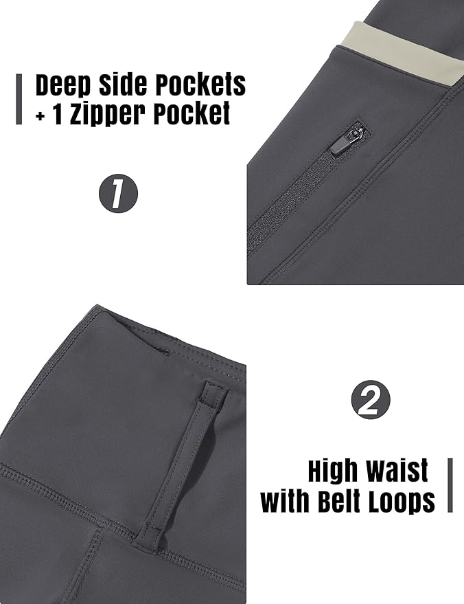 FitsT4 Sports Girls Riding Pants Full Seat High Waist Kids Equestrian Breeches Horse Schooling Tights Zipper Pockets