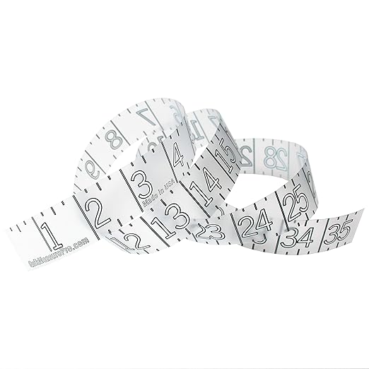 36" Fish Measuring Ruler Sticker | Transparent Waterproof Decal Tape | Made in USA | Large Bold Easy Read Markings | Boat, Kayak, Net, Cooler, Table Compatible | Marine Grade Adhesive | Easy Install