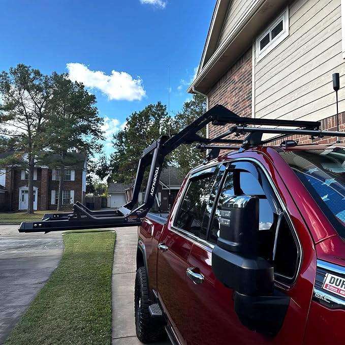 TOOENJOY Heavy-Duty Kayak Lift Assist Roof Rack, 100 LBS Capacity Kayak Canoe Rooftop Loader, Elevating Assist System for Easy Loading