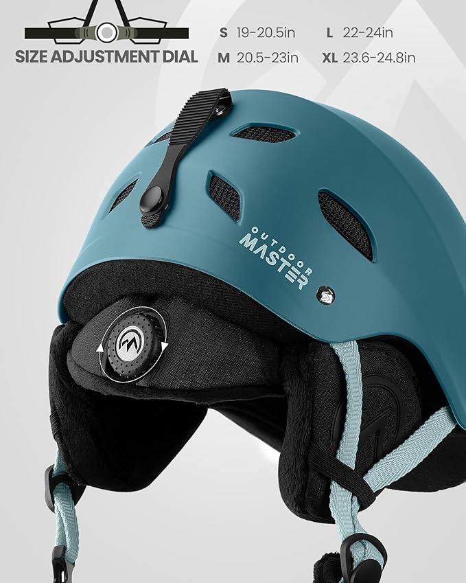 OutdoorMaster Kelvin Ski Helmet - Snowboard Helmet for Men, Women & Youth