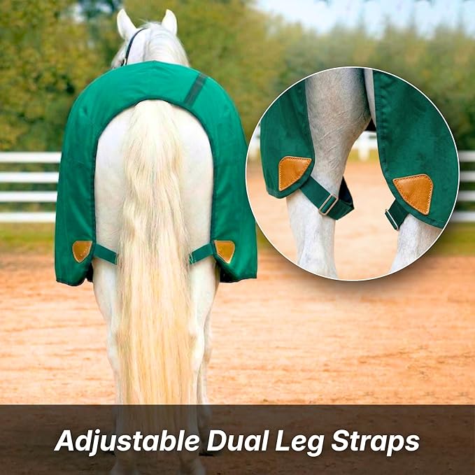 Nylon Horse 420D Stable Sheet | Breathable & Durable Horse Sheet | Keeps Coat Clean, Smooth & Shiny | Adjustable Fit Summer Sheet (60"– 86" Sizes)