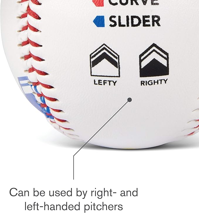 SKLZ ピッチトレーニング野球ボール フィンガープレースメントマーカー付き 白 1個