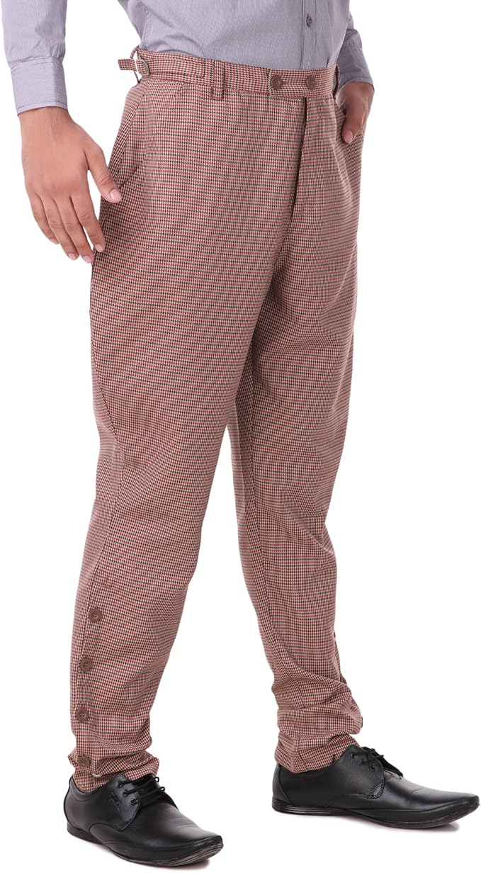ThePirateDressing Steampunk Victorian Cosplay Costume Mens Archibald Jodhpur Pants Trousers