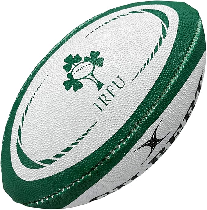 Gilbert Ireland Rugby Ball, Green, Mini, 1 Pack