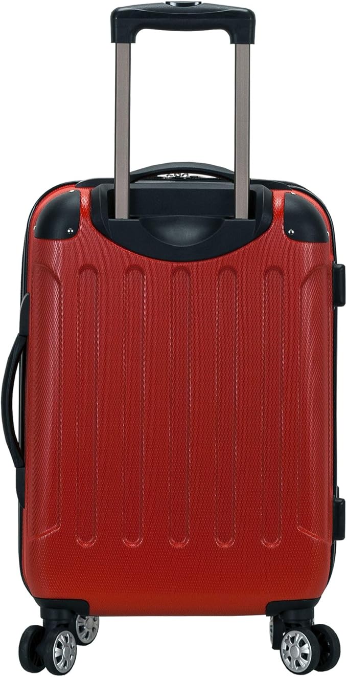 Rockland London ハードサイドスピナーホイール荷物、レッド、3点セット (20/24/28)