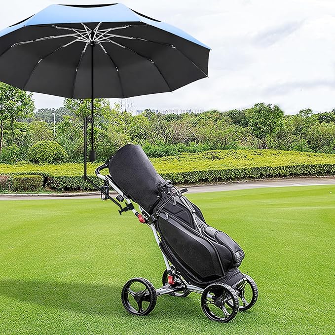 UPF 50+ Beach Umbrella with Adjustable Universal Clamp