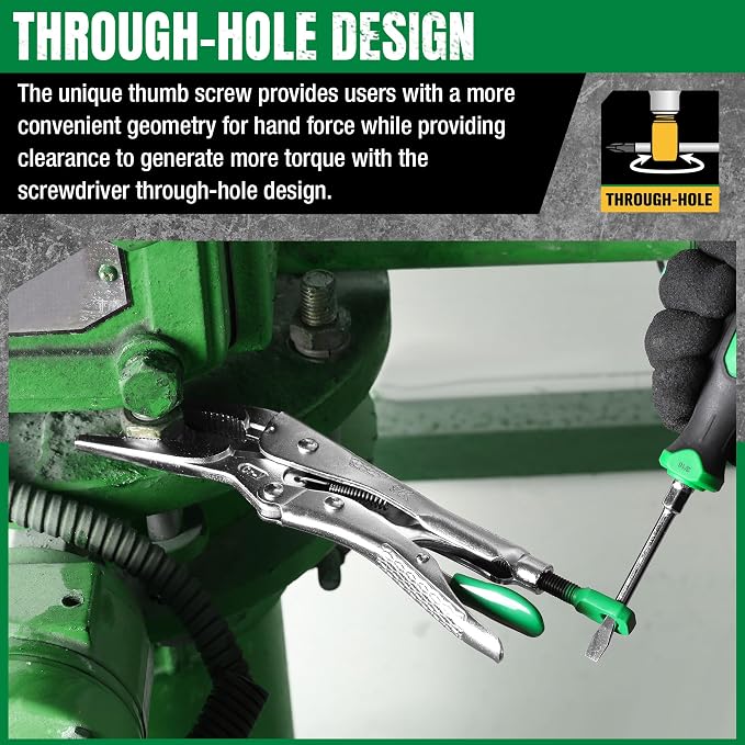 SK 9.5" Long Nose Locking Pliers, Vice Grips, Premium CR-V Steel