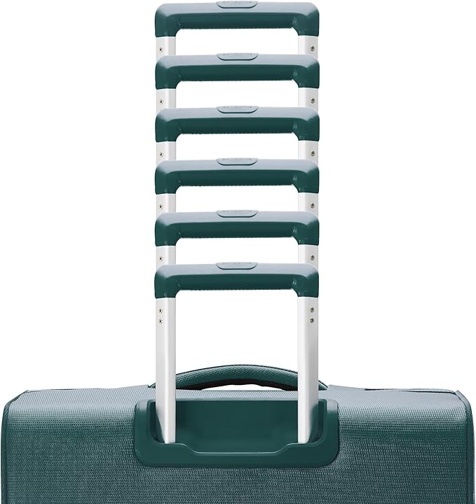 Samsonite UpLIFT 軽量 大型 ソフトサイド 拡張可能 スピナーホイール 荷物 - 航空会社承認済み ポリエステル製ソフトスーツケース 超軽量旅行用 - エメラルドグリーン