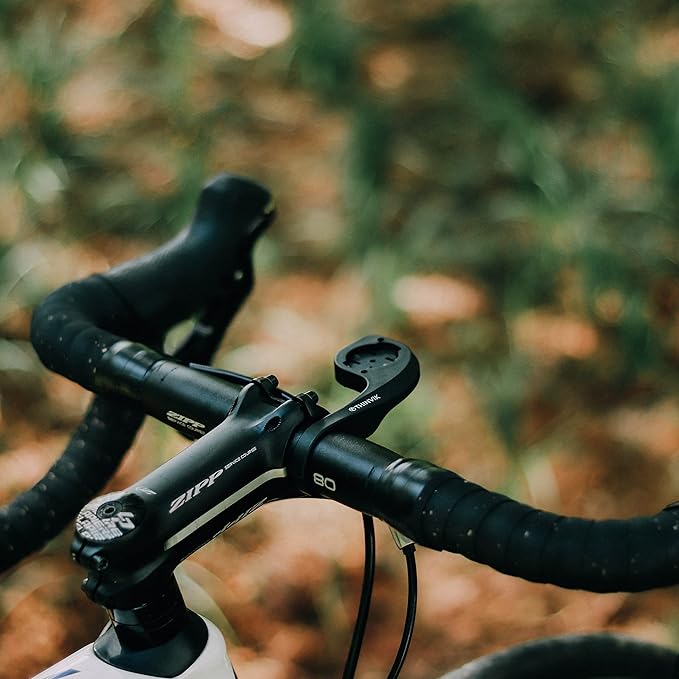 Thinvik Egde Out Front Bike Computer Mount for Garmin Edge 840/830/820/810/800/540/530/520/Plus/520/510/500/200/25 Touring and Touring Plus Compatible with 31.8/25.4mm Handlebar (Basic - Printed Logo)