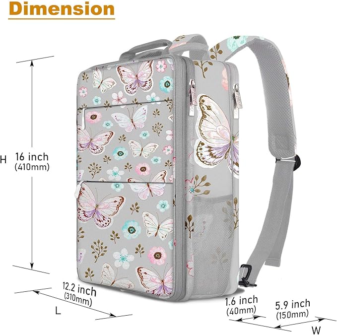 ZINZ Slim & Expandable Laptop Backpack 15 15.6 16 Inch Sleeve, Spill-Resistant Notebooks Bag Case for Most 14-16 Inch MacBooks Surface-Books Dell HP Lenovo Asus Computers,P01A01