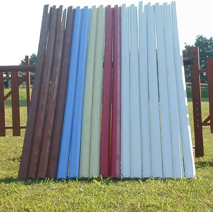 10ft Solid Colored Round Rails/Poles Wood Horse Jumps