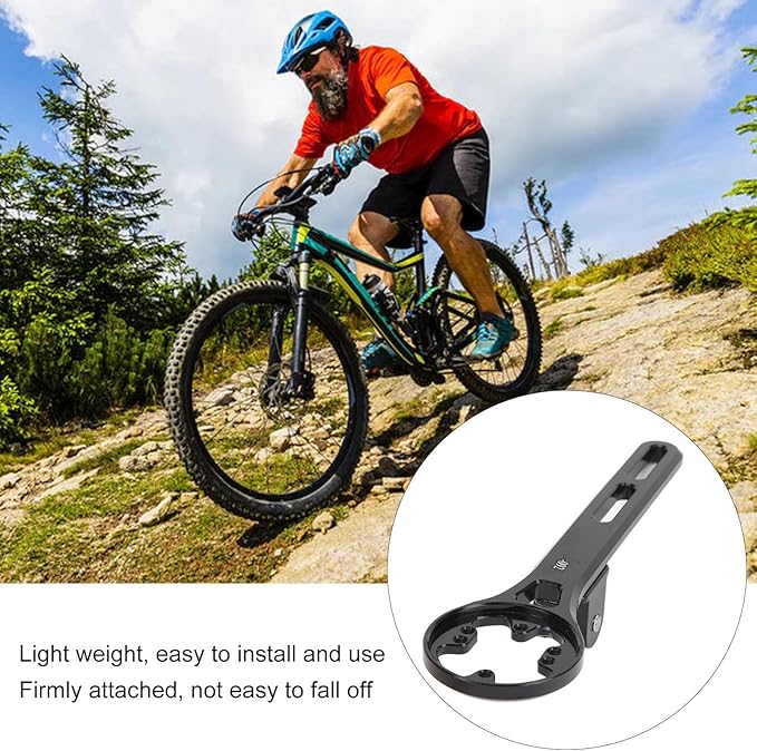 Out Front Bike Computer Mount, Universal Handlebar Bike Mount Compatible with Garmin GPS Bike Computer Gopro Action Camera for Road Mountain Bike with 4 Adapters.