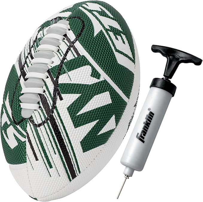 Franklin Sports NFL Team Mini Footballs - Youth 8.5" Official NFL Licensed Football + Air Pump Set