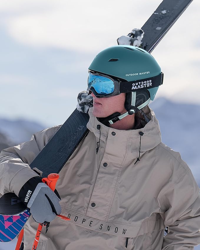 OutdoorMaster Kelvin Ski Helmet - Snowboard Helmet for Men, Women & Youth