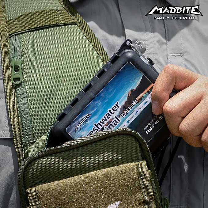MadBite by KastKing 182/265/400点 コンパクト釣りタックルキット - オールインワン淡水用フック、ウェイト、浮き（タックルボックス入り）、バス、トラウト、パンフィッシュ用釣り具セット