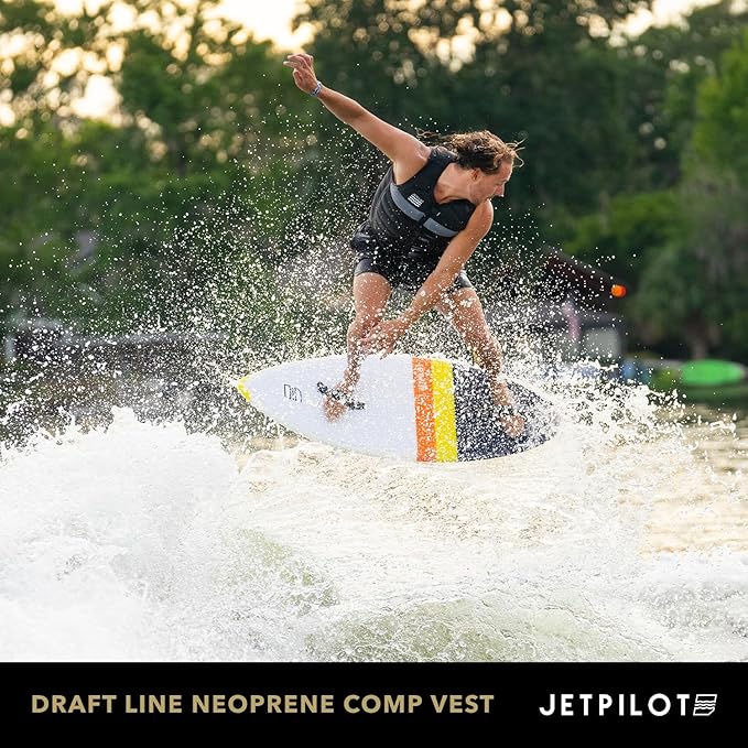Jetpilot ライフジャケット Draftline ネオプレン。リバーシブル多目的コンプ ライフベスト PFD