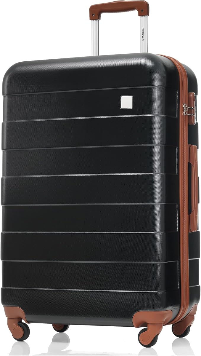 Merax 3点セット ABSハードシェル荷物 スピナーホイールスーツケース TSAロック付きスーツケース