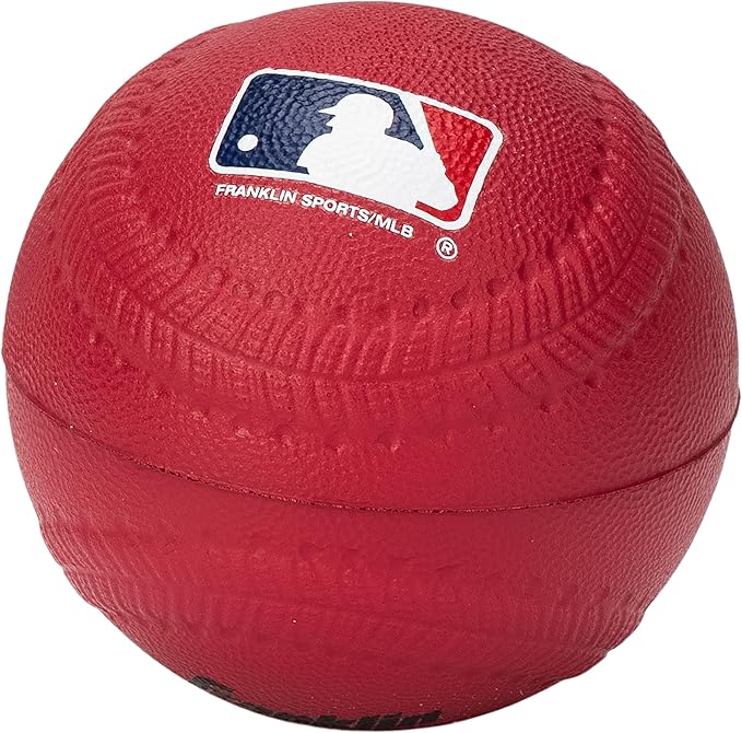 Franklin Sports Foam Baseballs - Soft Foam Practice Baseballs for Kids - Perfect for Hitting and Indoor or Outdoor Play - 3 Pack - Official MLB Licensed Product