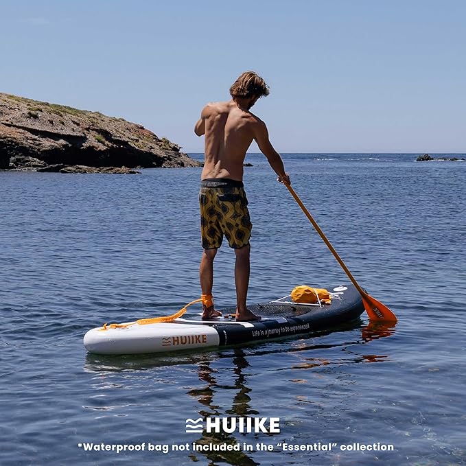 HUIIKE インフレータブルパドルボード 大人用 アクセサリー付き（オール、フィン、ポンプ）。抜群の安定性と耐久性を持つスタンドアップパドルボード。10フィート x 33インチ x 5.9インチ、最大積載量286ポンド