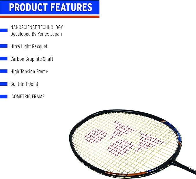 YONEX Nanoray 10F Hi-Flex Pre-Strung Badminton Racquet