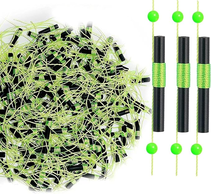YOTO Bobber Stops for Fishing,Float Bobber Stops String Knots&Fishing Glow Beads