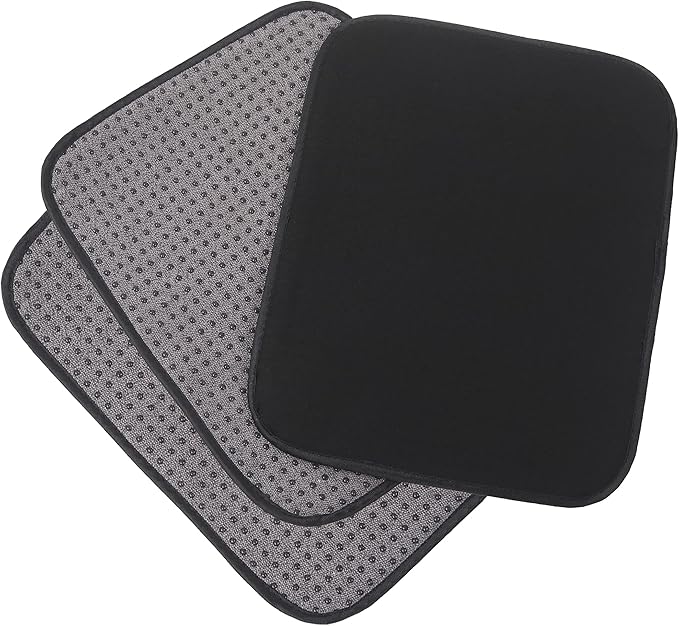 TonGass (3-Pack Microfiber Bowling Ball Towel 10 Inches x 8 Inches Premium Quality Bowling Ball Shammy Pad with Easy-Grip Dots