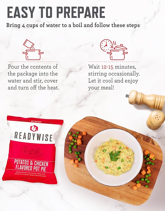 ReadyWise非常食 - グルテンフリー サバイバル食料バケツ 84食分、バックパッキング、キャンプ用品、緊急備蓄用フリーズドライ・乾燥食品、最長25年保存可能
