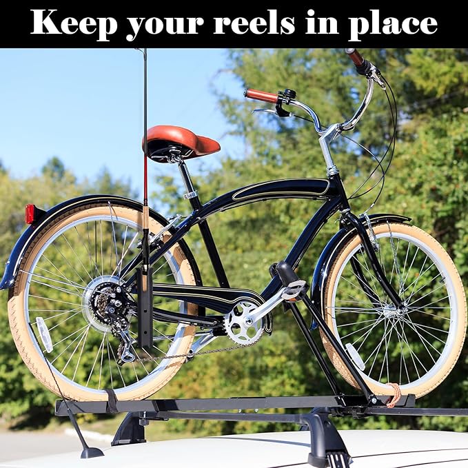 Pole Mount Fishing Rod Holders for Bike Rack Rotatable Fishing Chair Pole Holders with Clamp for Boat Bicycle Motorcycle Kayak Cart