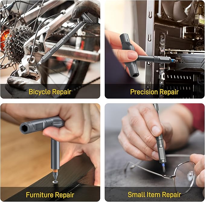 42 in 1 Magnetic Screwdriver, Screwdriver Set, Multi Bit Ratcheting Screwdriver Set with Storage Case Repair Tool Kit for Computer, Eyeglass, Bicycles, Watch, Ring Doorbell, Furniture and DIY