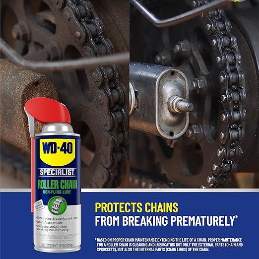 WD-40 Specialist Roller Chain Non-Fling Lubricant, 10 OZ [6-Pack]