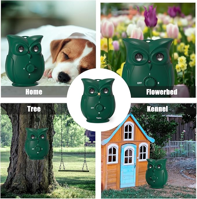 QHZ Ultrasonic Dog Bark Control Device – Safe & Humane Anti-Barking Deterrent 3 Adjustable Modes Rechargeable Indoor & Outdoor Use Effectively Reduces Excessive Barking Without Harm