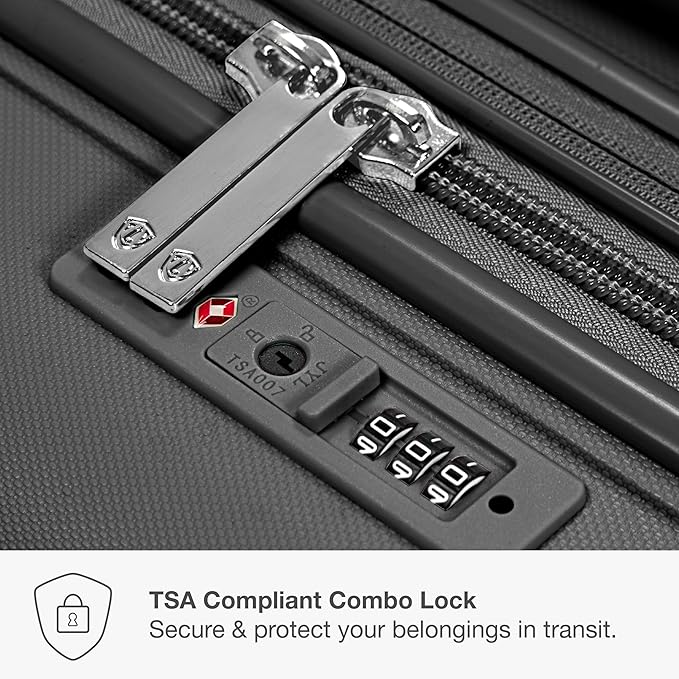 Traveler's Choice Pagosa ハードシェル 拡張可能荷物 スピナーホイール付き、グレー、30インチ 大型