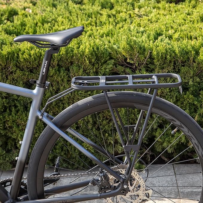 CXWXC Rear Bike Rack - Bike Cargo Rack for Disc Brake/Non-Disc Brake Mount - 66lbs Bicycle Pannier Touring Carrier Rack for 26"-27.5” or 29" Frames