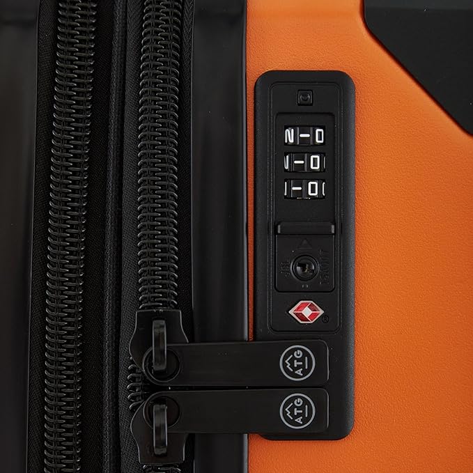 Wrangler ATG Alpine 22インチ 拡張可能 ローリングハードサイド 機内持ち込み手荷物 ブレイジングオレンジ