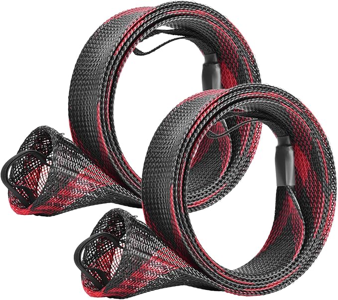 SF 釣り竿ソックス 釣り竿スリーブ ロッドカバー 編組メッシュロッドプロテクター ポールグローブ スピニングロッド、キャスティングロッド、マスキーロッド、アイスロッド、フライロッド、スペイロッド用 釣り具