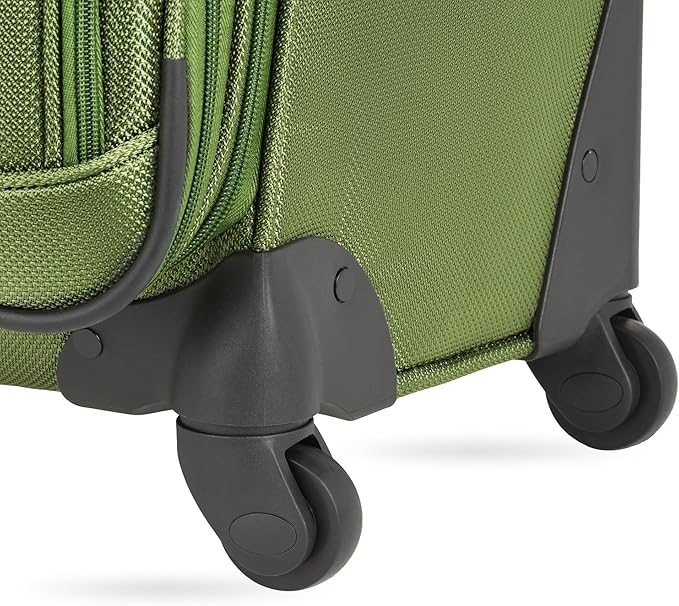 SwissGear Sion Softside Expandable Luggage with Spinner Wheels, Evergreen, 2-Piece Set (21/29)