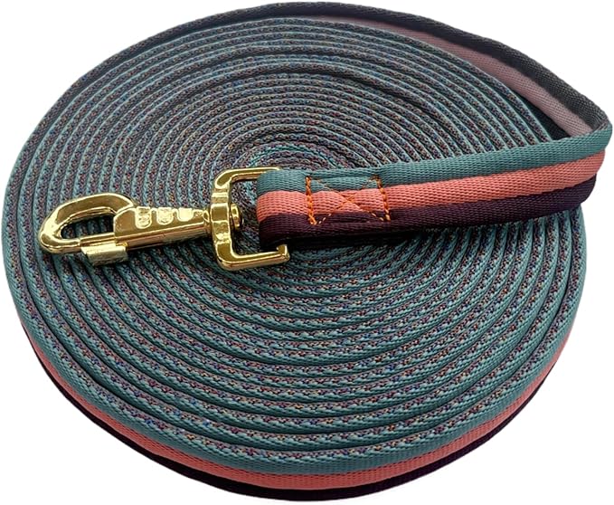 Premium Horse Training Lunge Line with Alloy Trigger Buckle for Accurate Equestrian Training of 26 Foot (8 Meters)