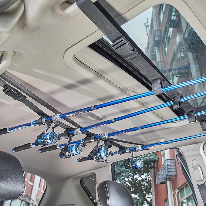 TRINKA Fishing Rod Carrier, Pole Holder for Vehicle/Ship Rear Seats, Car, SUV, Wagons, Vans