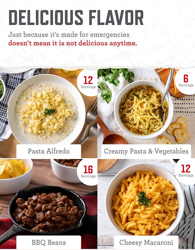 ReadyWise 非常食 – 14日間、150食分のフリーズドライ食品バケツ、プロテインミール、キャンプ用品、サバイバルキット、災害備蓄品、最大25年の保存期間