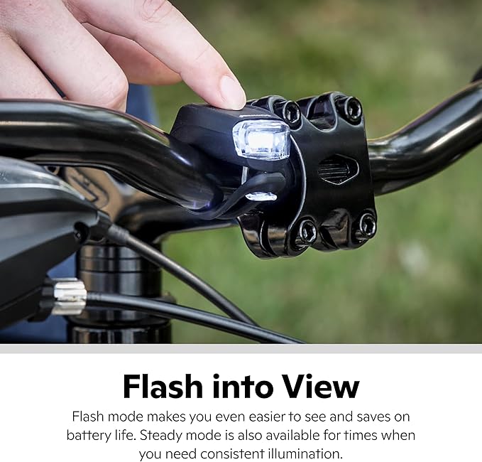 Schwinn Bicycle Light Set, Easy to Attach Headlight and Taillight with Steady and Flash Modes, Tool-Free Install, for City and Road Riding