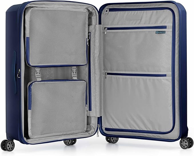 Traveler's Choice Pagosa ハードシェル 拡張可能スピナー荷物 ネイビー 3点セット (22/26/30)