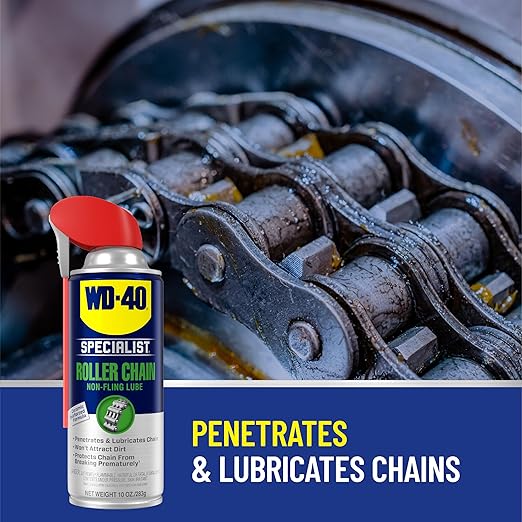 WD-40 Specialist Roller Chain Non-Fling Lubricant, 10 OZ [6-Pack]