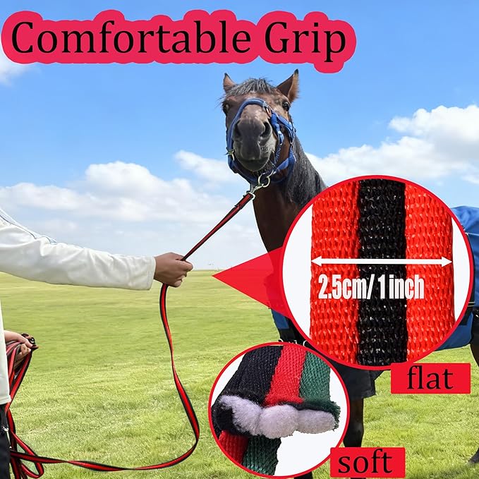 perixir Lunge Line for Horse, Premium Equine Lunge Line with Swivel Bolt Snap for Accurate Equestrian Training, Competition, and Daily Use, 26 ft (8 Meters)