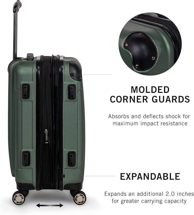 Kenneth Cole REACTION Renegade Luggage 拡張可能 8輪スピナー 軽量 ハードサイド スーツケース、シラントロ、28インチ預け入れ手荷物